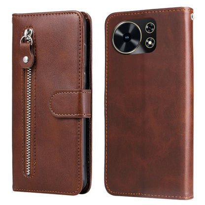 Fashion Calf Texture Zipper Leather Phone Case