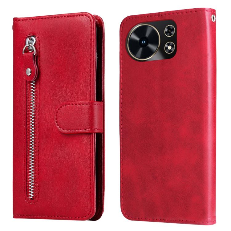 Fashion Calf Texture Zipper Leather Phone Case