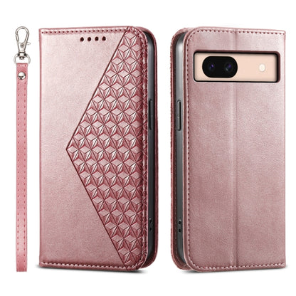 Cubic Grid Calf Texture Magnetic Leather Phone Case, For Google Pixel 11 Pro XL, For Google Pixel 11 / Pixel 11 Pro, For Google Pixel 10a, For Google Pixel 9a, For Google Pixel 9 Pro, For Google Pixel 9, For Google Pixel 8a