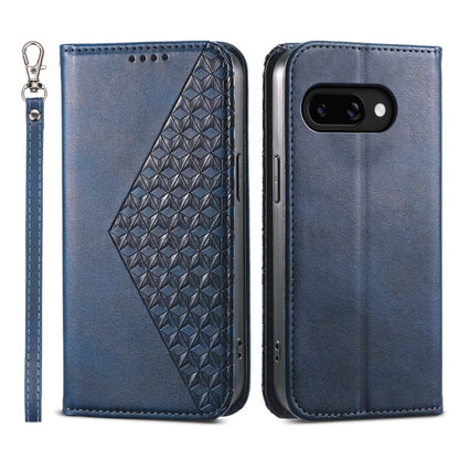 Cubic Grid Calf Texture Magnetic Leather Phone Case, For Google Pixel 11 Pro XL, For Google Pixel 11 / Pixel 11 Pro, For Google Pixel 10a, For Google Pixel 9a, For Google Pixel 9 Pro, For Google Pixel 9, For Google Pixel 8a