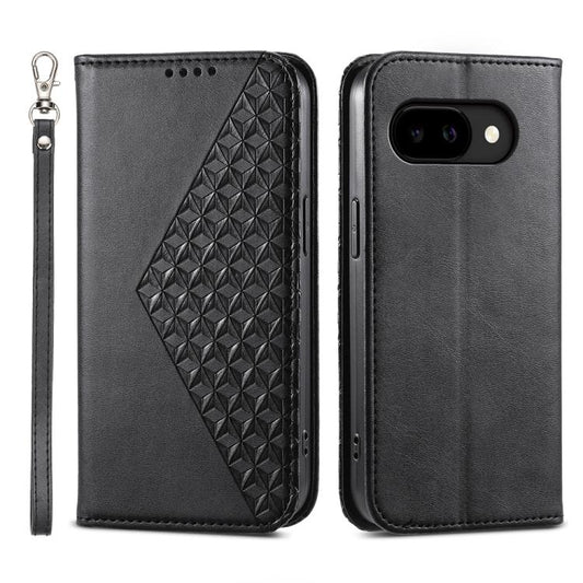 Cubic Grid Calf Texture Magnetic Leather Phone Case, For Google Pixel 10a, For Google Pixel 9a, For Google Pixel 9 Pro, For Google Pixel 9, For Google Pixel 8a