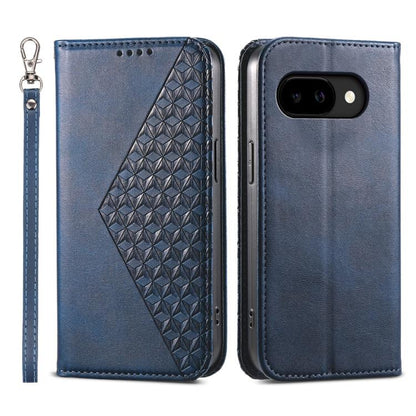 Cubic Grid Calf Texture Magnetic Leather Phone Case, For Google Pixel 11 Pro XL, For Google Pixel 11 / Pixel 11 Pro, For Google Pixel 10a, For Google Pixel 9a, For Google Pixel 9 Pro, For Google Pixel 9, For Google Pixel 8a