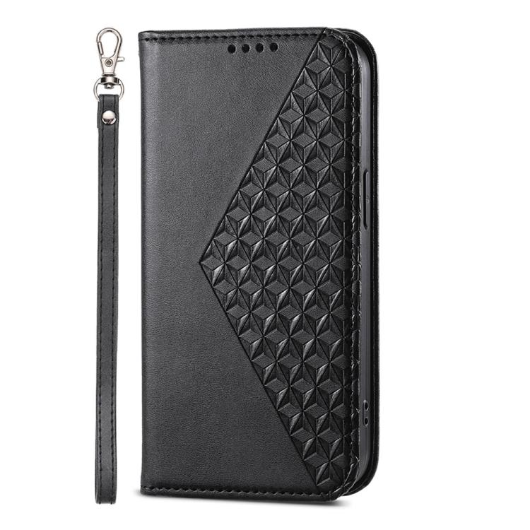 Cubic Grid Calf Texture Magnetic Leather Phone Case, For Google Pixel 11 Pro XL, For Google Pixel 11 / Pixel 11 Pro, For Google Pixel 10a, For Google Pixel 9a, For Google Pixel 9 Pro, For Google Pixel 9, For Google Pixel 8a