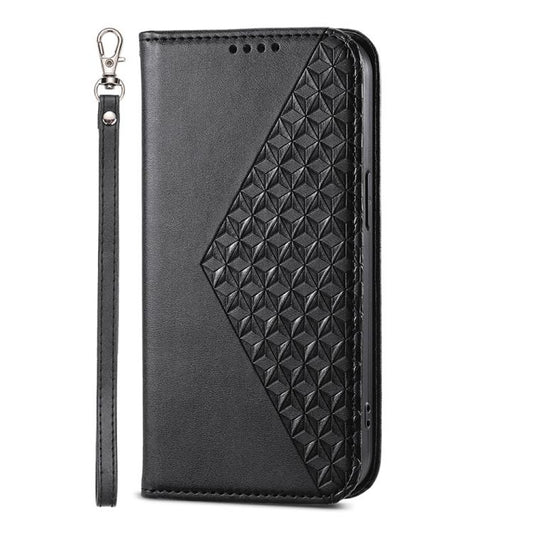 Cubic Grid Calf Texture Magnetic Leather Phone Case, For Google Pixel 11 Pro XL, For Google Pixel 11 / Pixel 11 Pro, For Google Pixel 10a, For Google Pixel 9a, For Google Pixel 9 Pro, For Google Pixel 9, For Google Pixel 8a
