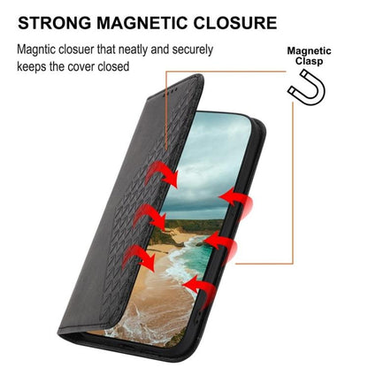 Cubic Grid Calf Texture Magnetic Leather Phone Case, For Google Pixel 11 Pro XL, For Google Pixel 11 / Pixel 11 Pro, For Google Pixel 10a, For Google Pixel 9a, For Google Pixel 9 Pro, For Google Pixel 9, For Google Pixel 8a