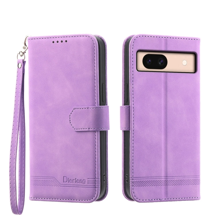 Dierfeng Dream Line TPU Hybrid PU Leather Phone Case, For Google Pixel 11 Pro XL, For Google Pixel 11 / Pixel 11 Pro, For Google Pixel 10a, For Google Pixel 9a, For Google Pixel 9 Pro, For Google Pixel 9, For Google Pixel 8a