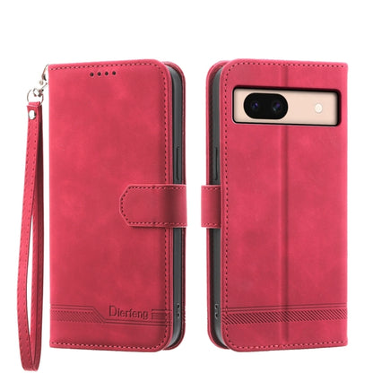 Dierfeng Dream Line TPU Hybrid PU Leather Phone Case, For Google Pixel 11 Pro XL, For Google Pixel 11 / Pixel 11 Pro, For Google Pixel 10a, For Google Pixel 9a, For Google Pixel 9 Pro, For Google Pixel 9, For Google Pixel 8a