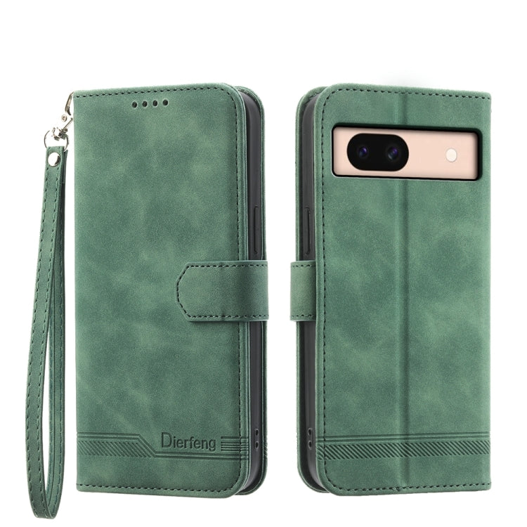 Dierfeng Dream Line TPU Hybrid PU Leather Phone Case, For Google Pixel 11 Pro XL, For Google Pixel 11 / Pixel 11 Pro, For Google Pixel 10a, For Google Pixel 9a, For Google Pixel 9 Pro, For Google Pixel 9, For Google Pixel 8a