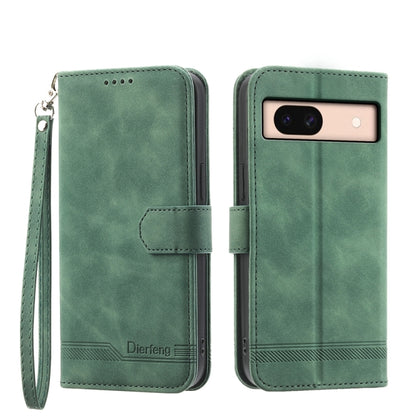 Dierfeng Dream Line TPU Hybrid PU Leather Phone Case, For Google Pixel 11 Pro XL, For Google Pixel 11 / Pixel 11 Pro, For Google Pixel 10a, For Google Pixel 9a, For Google Pixel 9 Pro, For Google Pixel 9, For Google Pixel 8a