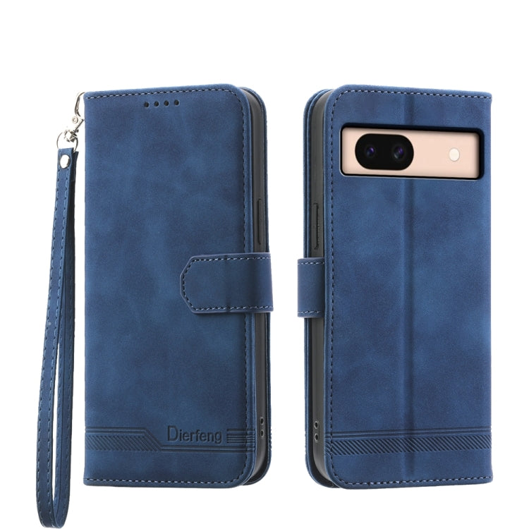 Dierfeng Dream Line TPU Hybrid PU Leather Phone Case, For Google Pixel 11 Pro XL, For Google Pixel 11 / Pixel 11 Pro, For Google Pixel 10a, For Google Pixel 9a, For Google Pixel 9 Pro, For Google Pixel 9, For Google Pixel 8a