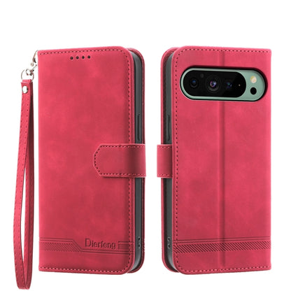 Dierfeng Dream Line TPU Hybrid PU Leather Phone Case, For Google Pixel 11 Pro XL, For Google Pixel 11 / Pixel 11 Pro, For Google Pixel 10a, For Google Pixel 9a, For Google Pixel 9 Pro, For Google Pixel 9, For Google Pixel 8a