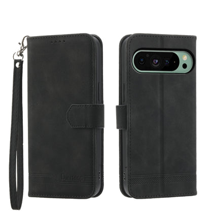 Dierfeng Dream Line TPU Hybrid PU Leather Phone Case, For Google Pixel 11 Pro XL, For Google Pixel 11 / Pixel 11 Pro, For Google Pixel 10a, For Google Pixel 9a, For Google Pixel 9 Pro, For Google Pixel 9, For Google Pixel 8a