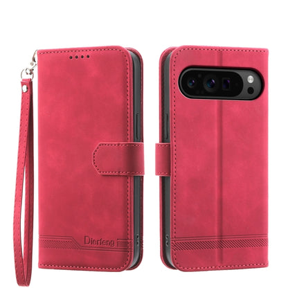 Dierfeng Dream Line TPU Hybrid PU Leather Phone Case, For Google Pixel 11 Pro XL, For Google Pixel 11 / Pixel 11 Pro, For Google Pixel 10a, For Google Pixel 9a, For Google Pixel 9 Pro, For Google Pixel 9, For Google Pixel 8a