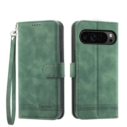 Dierfeng Dream Line TPU Hybrid PU Leather Phone Case, For Google Pixel 11 Pro XL, For Google Pixel 11 / Pixel 11 Pro, For Google Pixel 10a, For Google Pixel 9a, For Google Pixel 9 Pro, For Google Pixel 9, For Google Pixel 8a