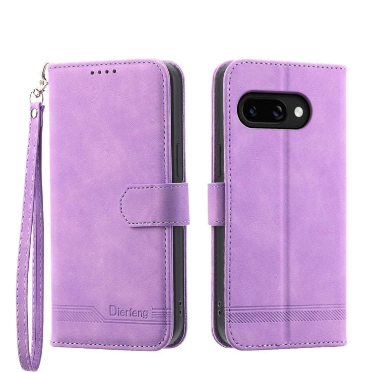 Dierfeng Dream Line TPU Hybrid PU Leather Phone Case, For Google Pixel 11 Pro XL, For Google Pixel 11 / Pixel 11 Pro, For Google Pixel 10a, For Google Pixel 9a, For Google Pixel 9 Pro, For Google Pixel 9, For Google Pixel 8a