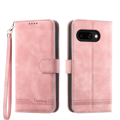 Dierfeng Dream Line TPU Hybrid PU Leather Phone Case, For Google Pixel 11 Pro XL, For Google Pixel 11 / Pixel 11 Pro, For Google Pixel 10a, For Google Pixel 9a, For Google Pixel 9 Pro, For Google Pixel 9, For Google Pixel 8a