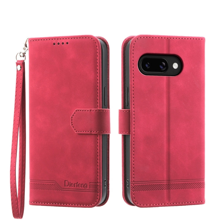 Dierfeng Dream Line TPU Hybrid PU Leather Phone Case, For Google Pixel 11 Pro XL, For Google Pixel 11 / Pixel 11 Pro, For Google Pixel 10a, For Google Pixel 9a, For Google Pixel 9 Pro, For Google Pixel 9, For Google Pixel 8a