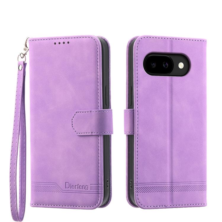 Dierfeng Dream Line TPU Hybrid PU Leather Phone Case, For Google Pixel 11 Pro XL, For Google Pixel 11 / Pixel 11 Pro, For Google Pixel 10a, For Google Pixel 9a, For Google Pixel 9 Pro, For Google Pixel 9, For Google Pixel 8a