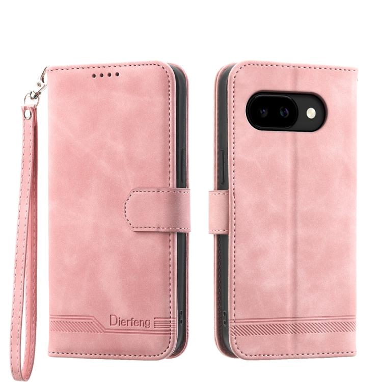 Dierfeng Dream Line TPU Hybrid PU Leather Phone Case, For Google Pixel 11 Pro XL, For Google Pixel 11 / Pixel 11 Pro, For Google Pixel 10a, For Google Pixel 9a, For Google Pixel 9 Pro, For Google Pixel 9, For Google Pixel 8a