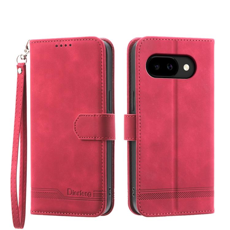 Dierfeng Dream Line TPU Hybrid PU Leather Phone Case, For Google Pixel 11 Pro XL, For Google Pixel 11 / Pixel 11 Pro, For Google Pixel 10a, For Google Pixel 9a, For Google Pixel 9 Pro, For Google Pixel 9, For Google Pixel 8a