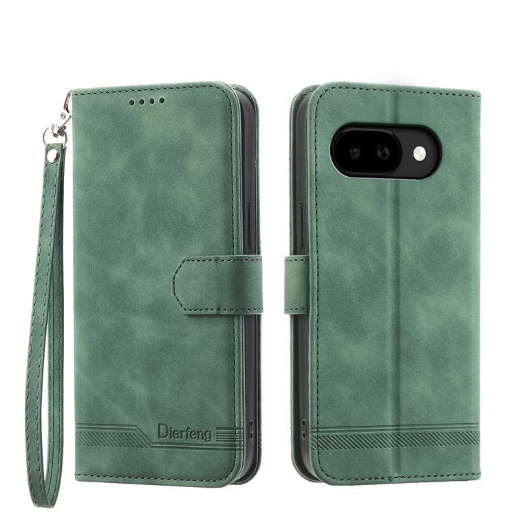 Dierfeng Dream Line TPU Hybrid PU Leather Phone Case, For Google Pixel 11 Pro XL, For Google Pixel 11 / Pixel 11 Pro, For Google Pixel 10a, For Google Pixel 9a, For Google Pixel 9 Pro, For Google Pixel 9, For Google Pixel 8a
