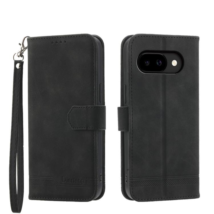 Dierfeng Dream Line TPU Hybrid PU Leather Phone Case, For Google Pixel 11 Pro XL, For Google Pixel 11 / Pixel 11 Pro, For Google Pixel 10a, For Google Pixel 9a, For Google Pixel 9 Pro, For Google Pixel 9, For Google Pixel 8a