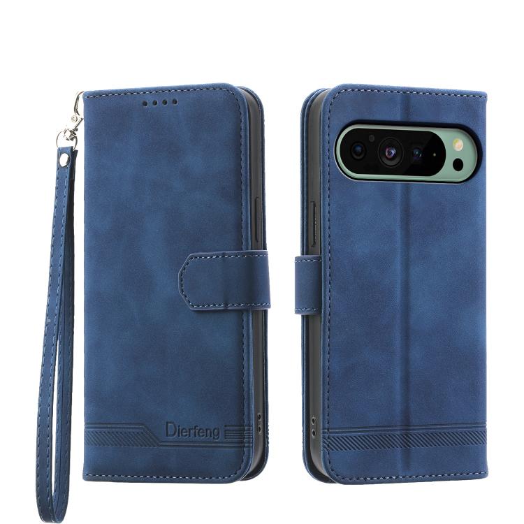 Dierfeng Dream Line TPU Hybrid PU Leather Phone Case, For Google Pixel 11 Pro XL, For Google Pixel 11 / Pixel 11 Pro, For Google Pixel 10a, For Google Pixel 9a, For Google Pixel 9 Pro, For Google Pixel 9, For Google Pixel 8a