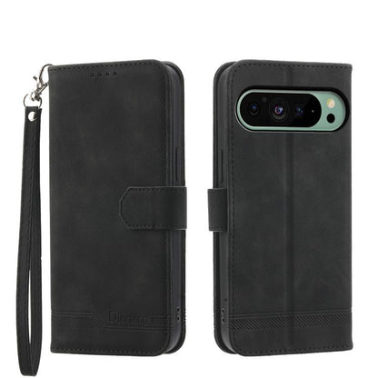 Dierfeng Dream Line TPU Hybrid PU Leather Phone Case, For Google Pixel 11 Pro XL, For Google Pixel 11 / Pixel 11 Pro, For Google Pixel 10a, For Google Pixel 9a, For Google Pixel 9 Pro, For Google Pixel 9, For Google Pixel 8a