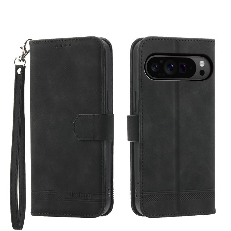 Dierfeng Dream Line TPU Hybrid PU Leather Phone Case, For Google Pixel 11 Pro XL, For Google Pixel 11 / Pixel 11 Pro, For Google Pixel 10a, For Google Pixel 9a, For Google Pixel 9 Pro, For Google Pixel 9, For Google Pixel 8a