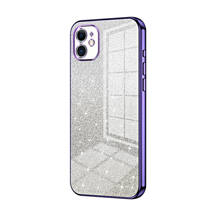 Gradient Glitter Powder Electroplated Phone Case, For iPhone 11 Pro Max, For iPhone 11, For iPhone 11 Pro, For iPhone X / XS, For iPhone XR, For iPhone XS Max, For iPhone 8 Plus / 7 Plus