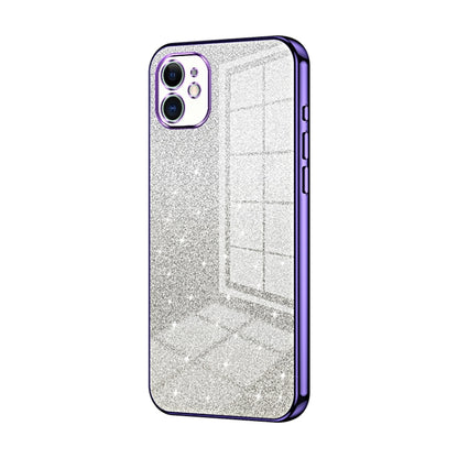 Gradient Glitter Powder Electroplated Phone Case, For iPhone 11 Pro Max, For iPhone 11, For iPhone 11 Pro, For iPhone X / XS, For iPhone XR, For iPhone XS Max, For iPhone 8 Plus / 7 Plus