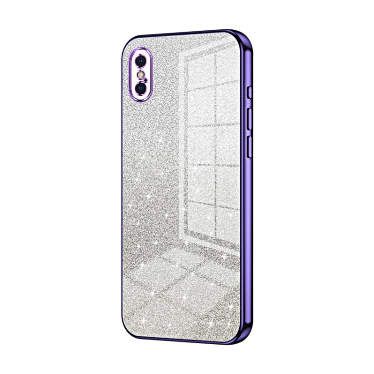 Gradient Glitter Powder Electroplated Phone Case, For iPhone 11 Pro Max, For iPhone 11, For iPhone 11 Pro, For iPhone X / XS, For iPhone XR, For iPhone XS Max, For iPhone 8 Plus / 7 Plus