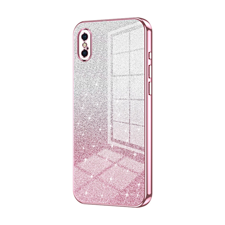 Gradient Glitter Powder Electroplated Phone Case, For iPhone 11 Pro Max, For iPhone 11, For iPhone 11 Pro, For iPhone X / XS, For iPhone XR, For iPhone XS Max, For iPhone 8 Plus / 7 Plus