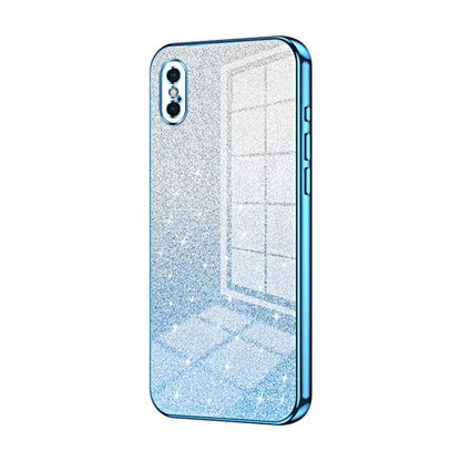 Gradient Glitter Powder Electroplated Phone Case, For iPhone 11 Pro Max, For iPhone 11, For iPhone 11 Pro, For iPhone X / XS, For iPhone XR, For iPhone XS Max, For iPhone 8 Plus / 7 Plus