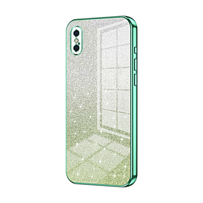 Gradient Glitter Powder Electroplated Phone Case, For iPhone 11 Pro Max, For iPhone 11, For iPhone 11 Pro, For iPhone X / XS, For iPhone XR, For iPhone XS Max, For iPhone 8 Plus / 7 Plus