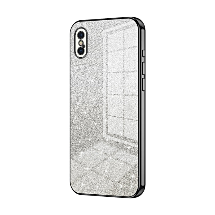 Gradient Glitter Powder Electroplated Phone Case, For iPhone 11 Pro Max, For iPhone 11, For iPhone 11 Pro, For iPhone X / XS, For iPhone XR, For iPhone XS Max, For iPhone 8 Plus / 7 Plus