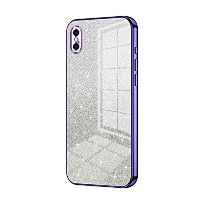 Gradient Glitter Powder Electroplated Phone Case, For iPhone 11 Pro Max, For iPhone 11, For iPhone 11 Pro, For iPhone X / XS, For iPhone XR, For iPhone XS Max, For iPhone 8 Plus / 7 Plus
