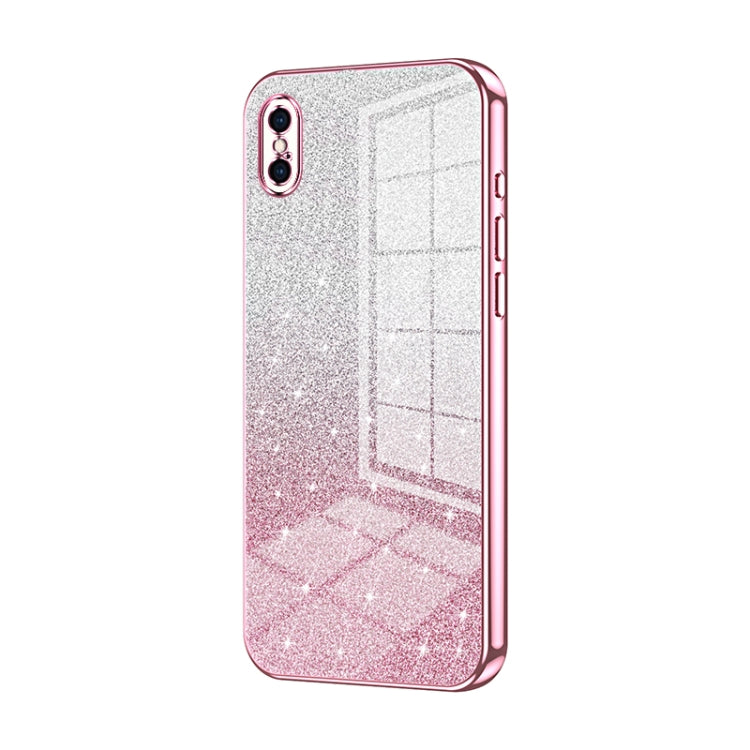 Gradient Glitter Powder Electroplated Phone Case, For iPhone 11 Pro Max, For iPhone 11, For iPhone 11 Pro, For iPhone X / XS, For iPhone XR, For iPhone XS Max, For iPhone 8 Plus / 7 Plus
