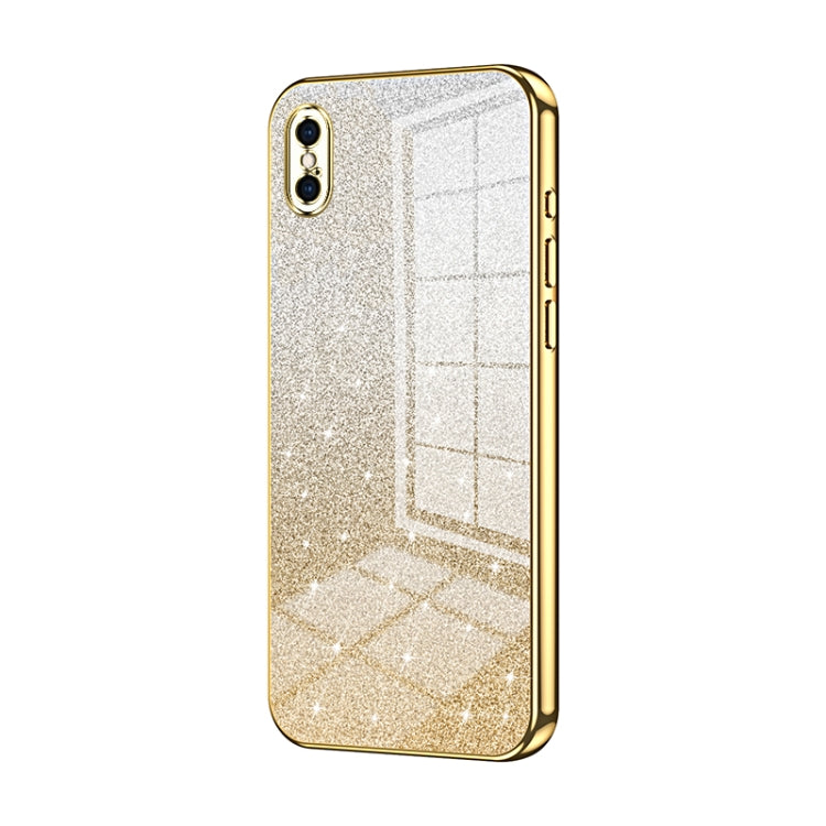 Gradient Glitter Powder Electroplated Phone Case, For iPhone 11 Pro Max, For iPhone 11, For iPhone 11 Pro, For iPhone X / XS, For iPhone XR, For iPhone XS Max, For iPhone 8 Plus / 7 Plus