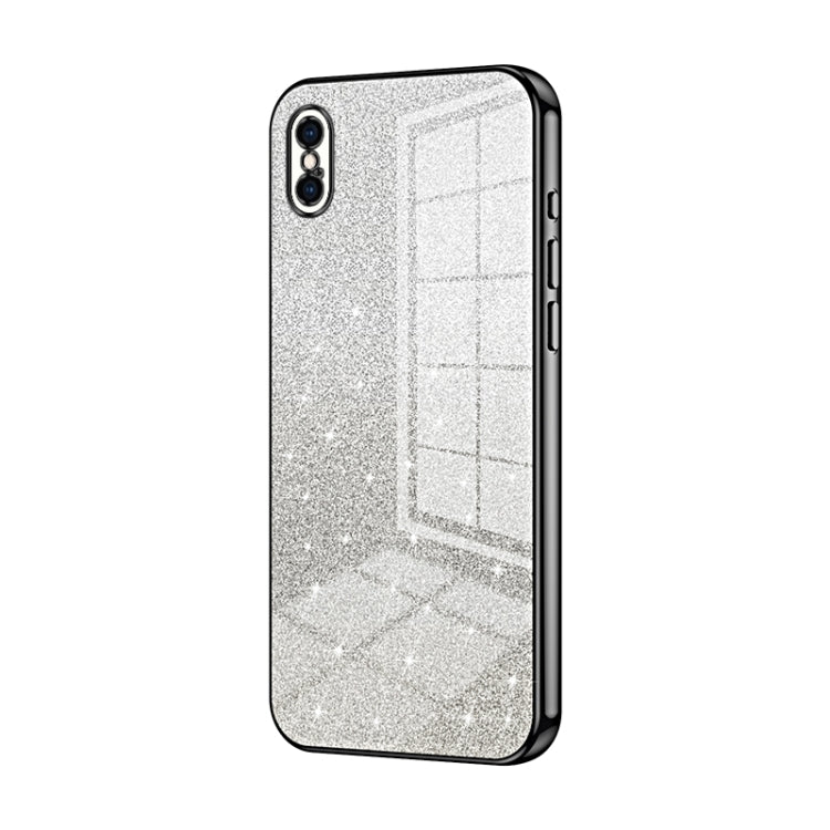 Gradient Glitter Powder Electroplated Phone Case, For iPhone 11 Pro Max, For iPhone 11, For iPhone 11 Pro, For iPhone X / XS, For iPhone XR, For iPhone XS Max, For iPhone 8 Plus / 7 Plus