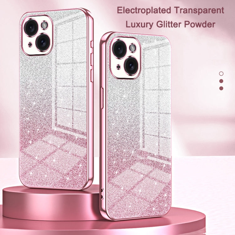 Gradient Glitter Powder Electroplated Phone Case, For iPhone 11 Pro Max, For iPhone 11, For iPhone 11 Pro, For iPhone X / XS, For iPhone XR, For iPhone XS Max, For iPhone 8 Plus / 7 Plus