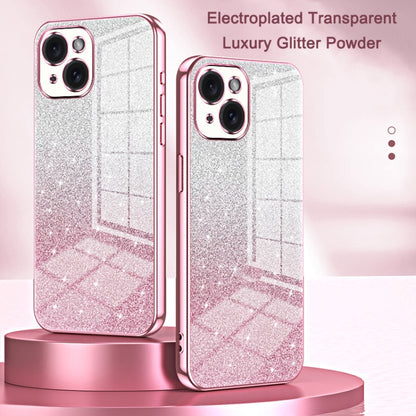 Gradient Glitter Powder Electroplated Phone Case, For iPhone 11 Pro Max, For iPhone 11, For iPhone 11 Pro, For iPhone X / XS, For iPhone XR, For iPhone XS Max, For iPhone 8 Plus / 7 Plus