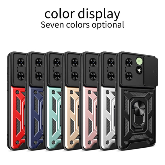 Sliding Camera Cover Design TPU+PC Phone Case, For Tecno Spark 50 4G, For Tecno Camon 50 Pro 4G, For Tecno Spark 40 Pro+ 4G, For Tecno Spark 40 Pro 4G, For Tecno Pova 7 4G, For Tecno Camon 40 Pro 4G, For Tecno Camon 40 Premier, For Tecno Camon 30S     ...
