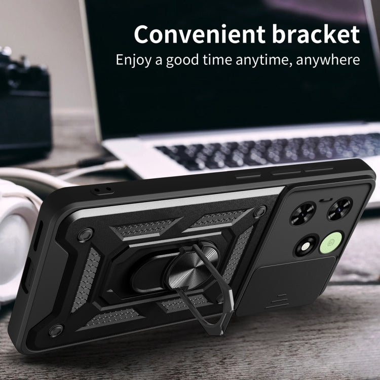 Sliding Camera Cover Design TPU+PC Phone Case, For Tecno Spark 50 4G, For Tecno Camon 50 Pro 4G, For Tecno Spark 40 Pro+ 4G, For Tecno Spark 40 Pro 4G, For Tecno Pova 7 4G, For Tecno Camon 40 Pro 4G, For Tecno Camon 40 Premier, For Tecno Camon 30S     ...