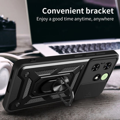 Sliding Camera Cover Design TPU+PC Phone Case, For Tecno Spark 50 4G, For Tecno Camon 50 Pro 4G, For Tecno Spark 40 Pro+ 4G, For Tecno Spark 40 Pro 4G, For Tecno Pova 7 4G, For Tecno Camon 40 Pro 4G, For Tecno Camon 40 Premier, For Tecno Camon 30S     ...