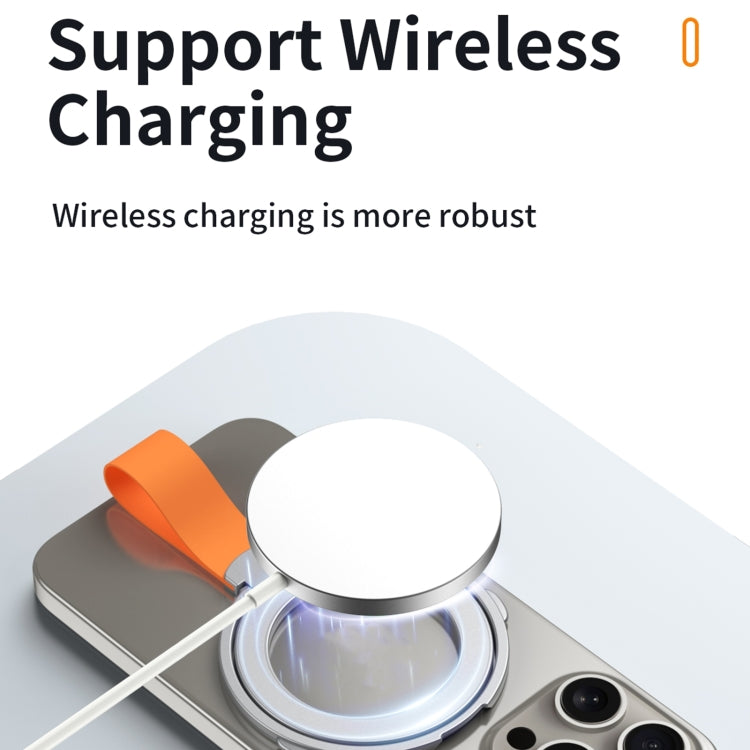 MagSafe Magnetic Pivot Stand Phone Ring Holder, Style 1 Silver, Style 1 Black + Orange, Style 1 Silver + Orange, Style 1 Black