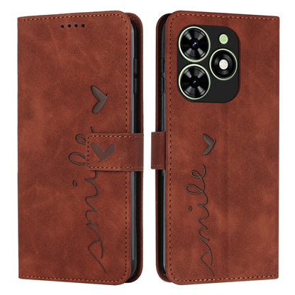 Skin Feel Heart Embossed Leather Phone Case with Long Lanyard, For Tecno Spark Go 5G 2025 Global, For Tecno Camon 30 Premier, For Tecno Pova 6, For Tecno Camon 30 Pro 5G, For Tecno Camon 30 4G / 5G, For Tecno Pova 6 Pro, For Tecno Spark 20 Pro+        ...
