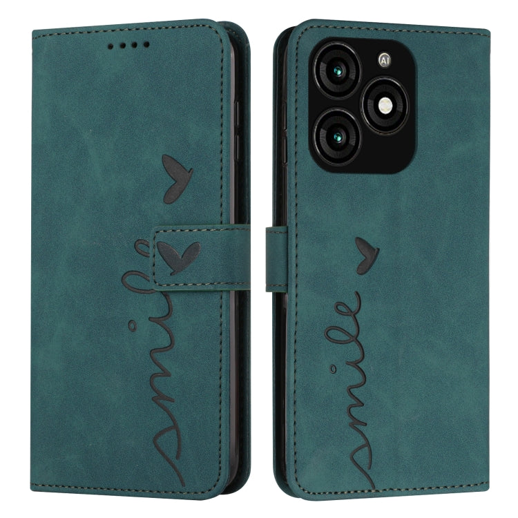 Skin Feel Heart Embossed Leather Phone Case with Long Lanyard, For Tecno Spark Go 5G 2025 Global, For Tecno Camon 30 Premier, For Tecno Pova 6, For Tecno Camon 30 Pro 5G, For Tecno Camon 30 4G / 5G, For Tecno Pova 6 Pro, For Tecno Spark 20 Pro+        ...