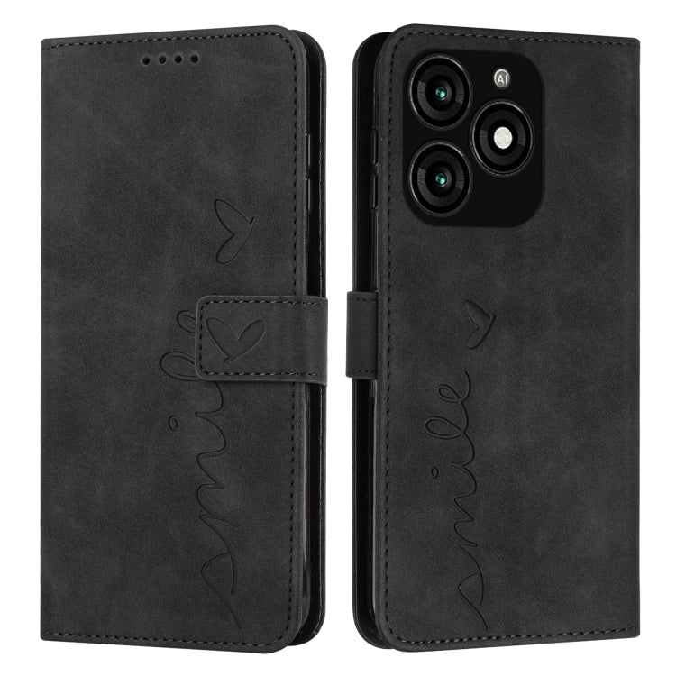 Skin Feel Heart Embossed Leather Phone Case with Long Lanyard, For Tecno Spark Go 5G 2025 Global, For Tecno Camon 30 Premier, For Tecno Pova 6, For Tecno Camon 30 Pro 5G, For Tecno Camon 30 4G / 5G, For Tecno Pova 6 Pro, For Tecno Spark 20 Pro+        ...