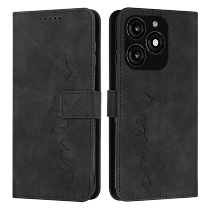 Skin Feel Heart Embossed Leather Phone Case with Long Lanyard, For Tecno Spark Go 5G 2025 Global, For Tecno Camon 30 Premier, For Tecno Pova 6, For Tecno Camon 30 Pro 5G, For Tecno Camon 30 4G / 5G, For Tecno Pova 6 Pro, For Tecno Spark 20 Pro+        ...